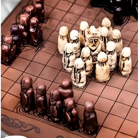 Hnefatafl Board Game: Viking Chess Set in Wooden Travel Box