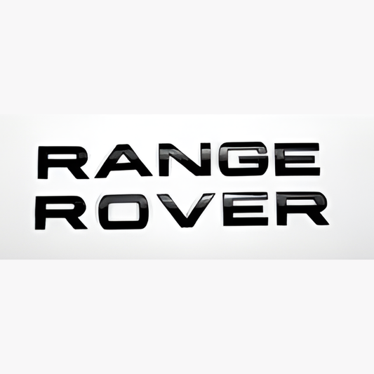 RANGE ROVER Gloss Black Lettering Badge Emblem