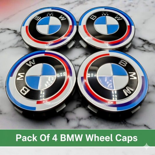 4pcs BMW Wheel Centre Hub Caps - 68mm Emblem
