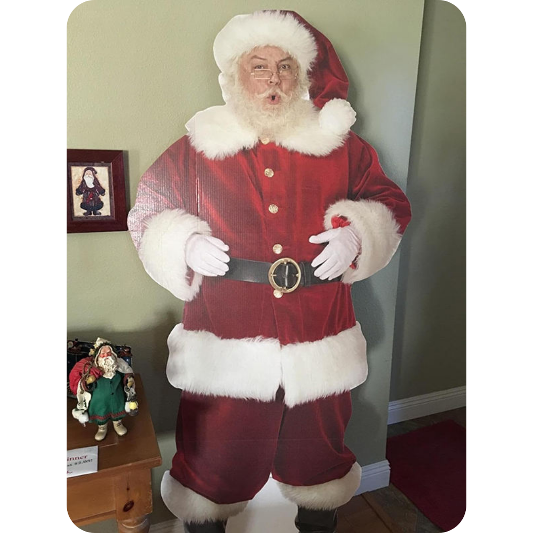 Life-Size Santa Claus Cardboard Cutout Standee