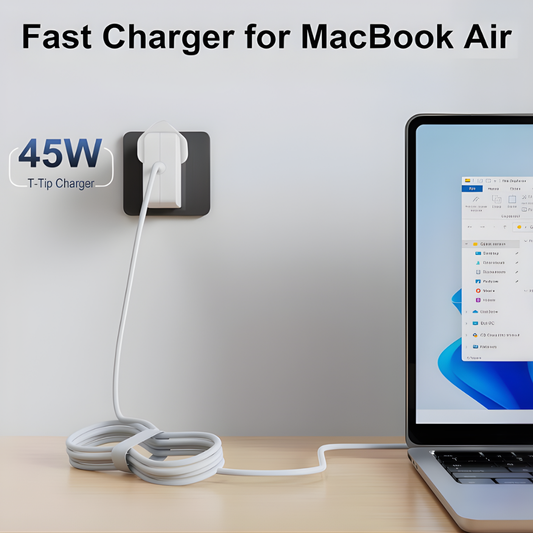 45W T-Tip MacBook Air Charger (2012–2017) – Fast, Safe & Reliable