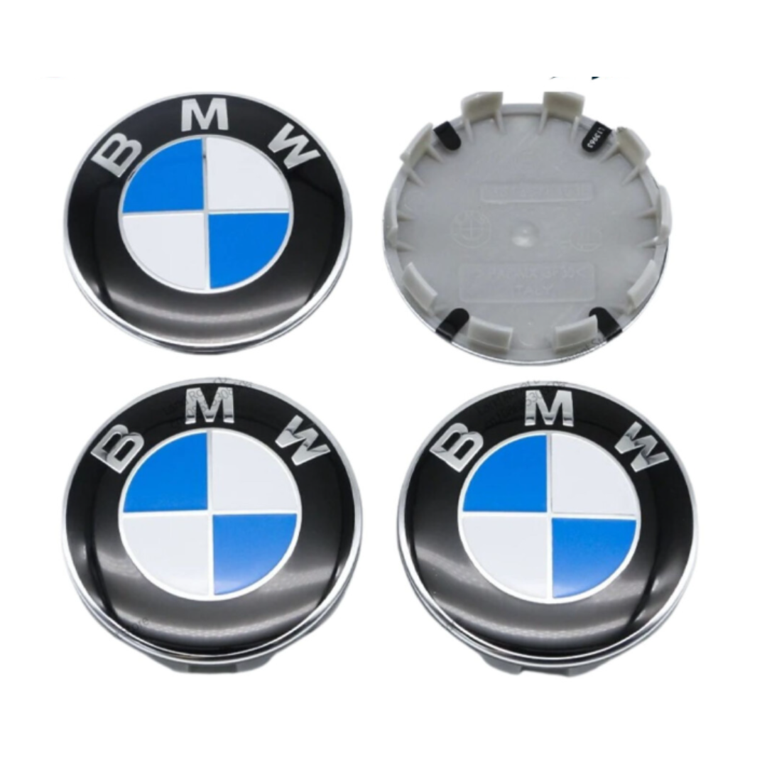4x - 56mm BMW Alloy Wheel Centre Caps