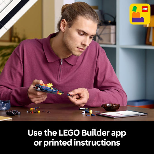 LEGO Speed Champions Oracle Red Bull Racing RB20 F1 Race Car Model 77243 with Collectible Driver Minifigure for Adults & Racing Fans