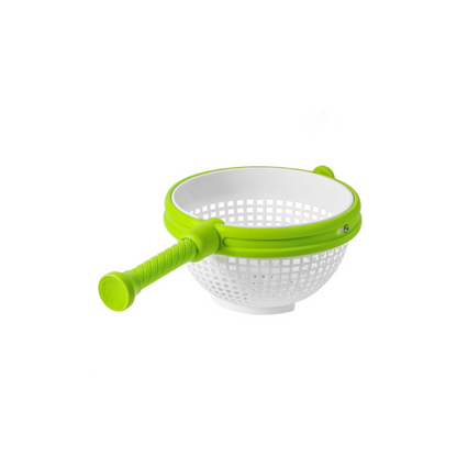 Salad Spinner Drainer with Foldable Non-Slip Design & Quick Draining Basket