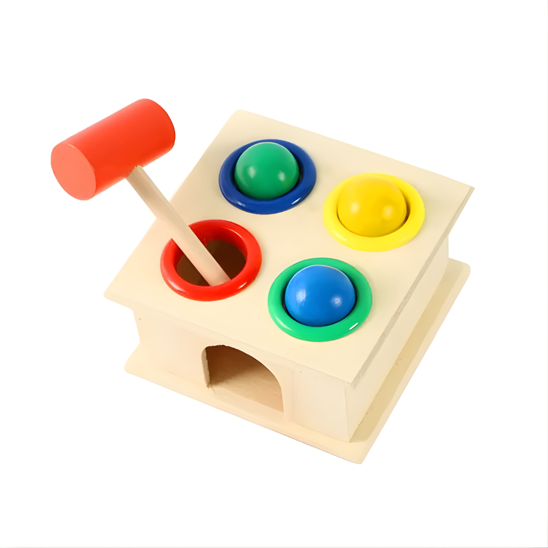 Wooden Hammering Ball Game Knocks Toys Montessori For Children Board Puzzle Game for Boys and Girls