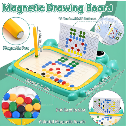 Crab-Shaped Magnetic Dots Drawing Board - Educational Toy for kids