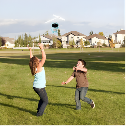 Flying Robot Astronaut Toy Aircraft High-Tech Hand-Controlled Drone Interactive Dual Wings with Lights Outdoor GiftS for Kids