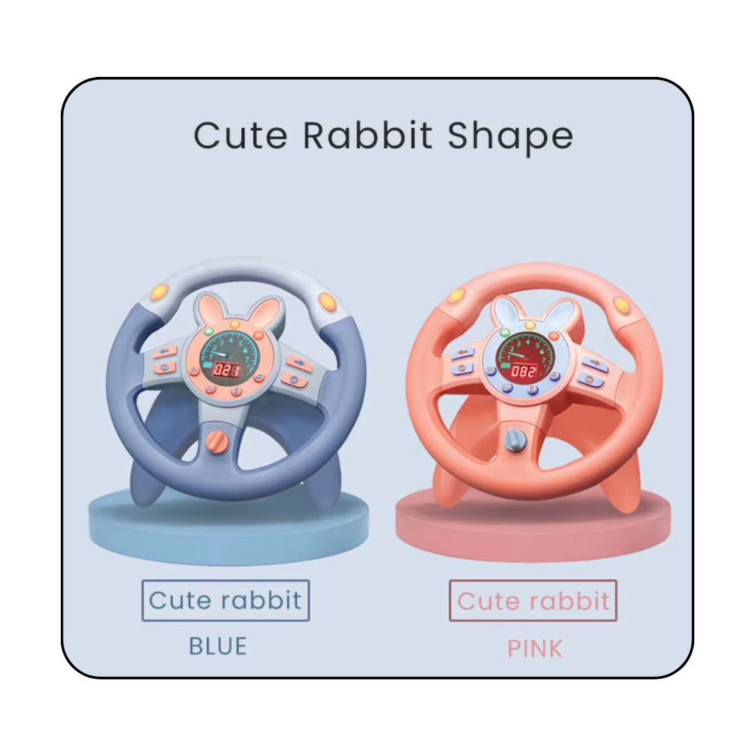 Infant Shining Simulation Steering Wheel Toys Children's Toy Kids Early Education Copilots Stroller Steering Wheel Vocal Toys