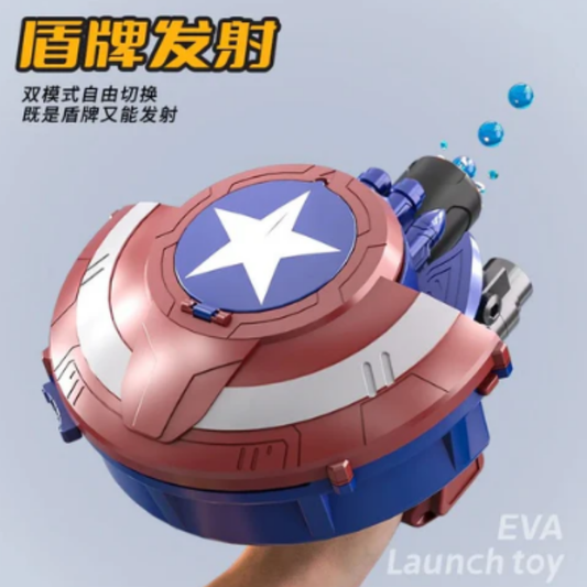 Captain America Light Shield Transforming Electric Launcher Water Baby Battle Shooting Boys Gift