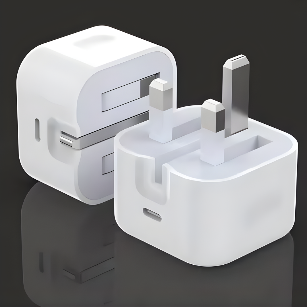 USB C Charger for iPhone 14 & Earlier with Lightning Cable QC3.0 Quick Charge PD 25W Type C Fast Charging Travel Wall Charger Power Adapter UK PD 25W