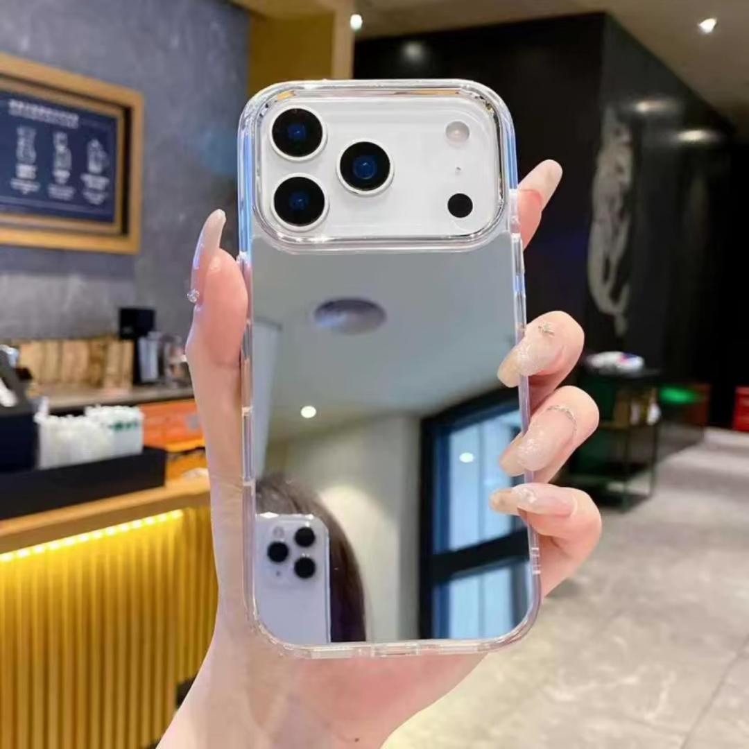 Fashion Mirror Clear Protective Case for iPhone 17 / 17 Air / 17 Pro / 17 Pro Max / 16 / 16 Plus / 16 Pro / 16 Pro Max / (All models from 11-17 series)