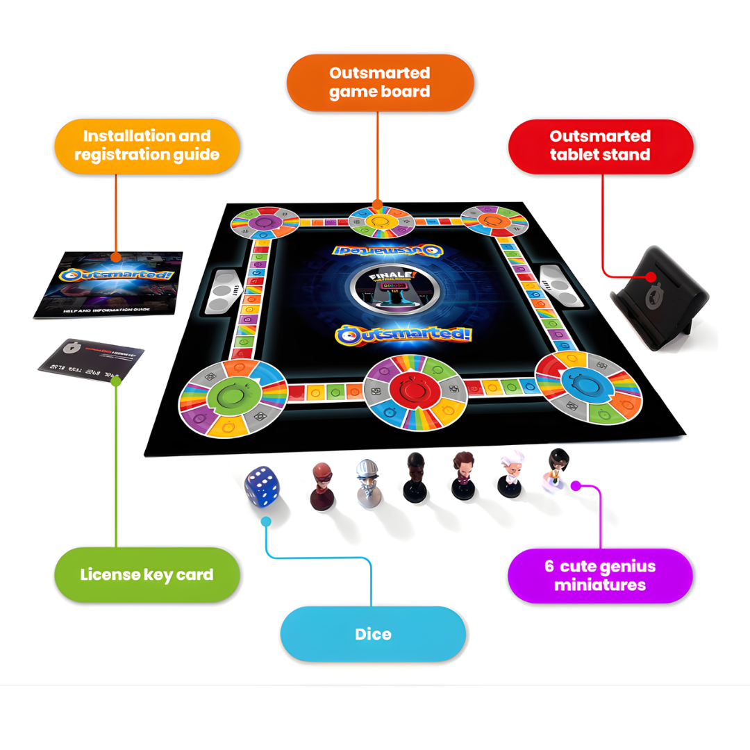Outsmarted App-Driven Family Quiz Board Game
