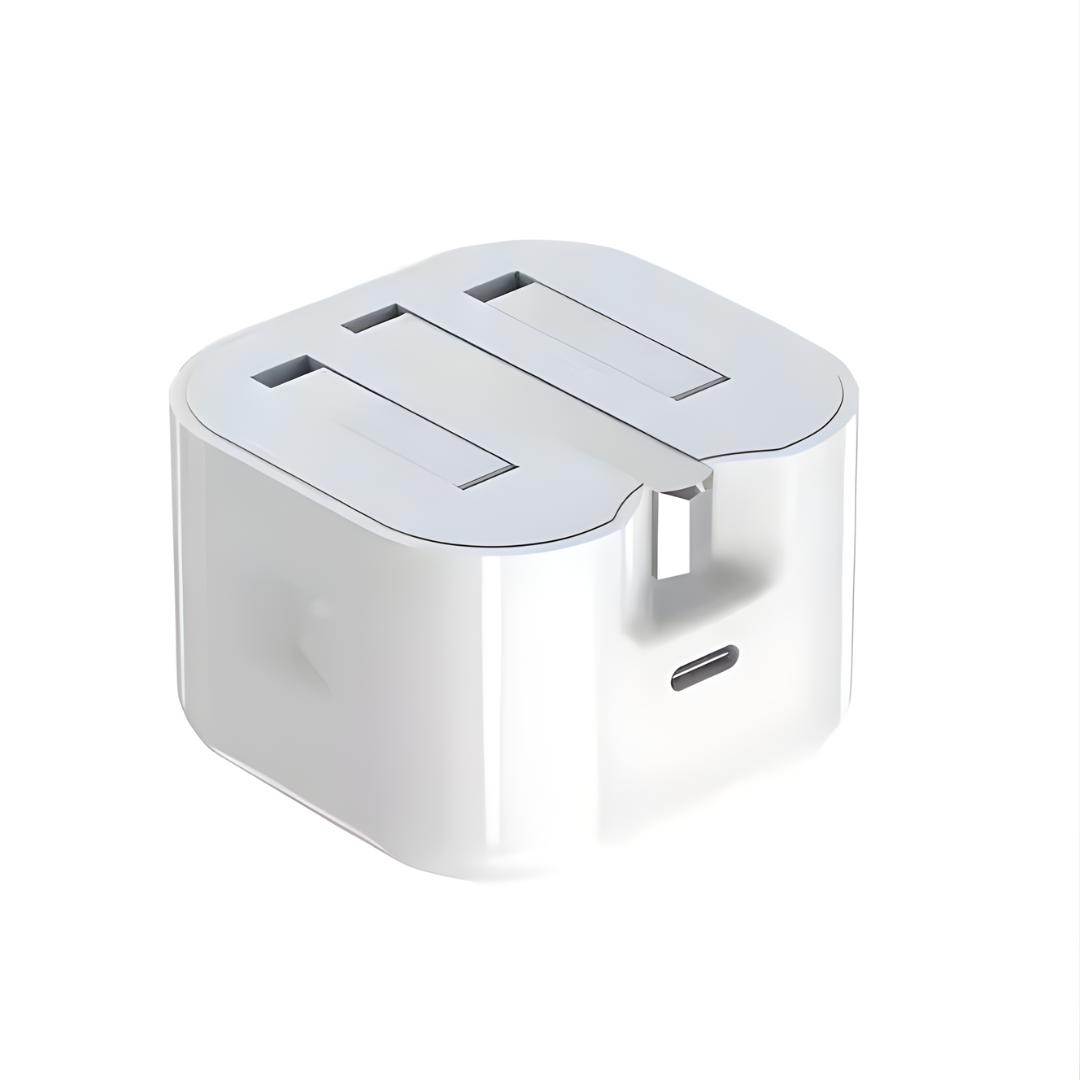 USB C Charger for iPhone 14 & Earlier with Lightning Cable QC3.0 Quick Charge PD 25W Type C Fast Charging Travel Wall Charger Power Adapter UK PD 25W