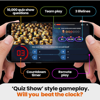 Outsmarted App-Driven Family Quiz Board Game