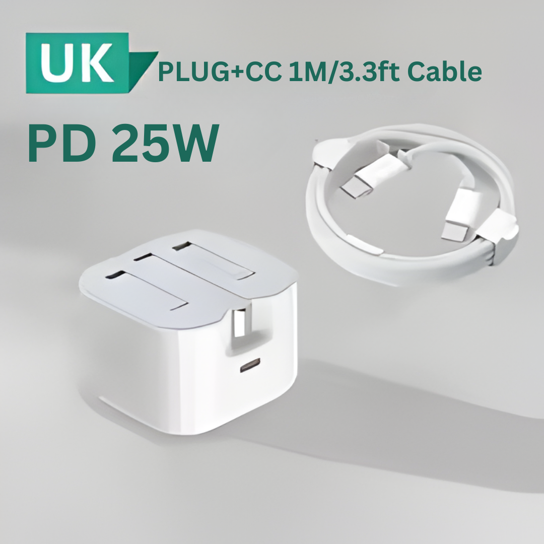 Charger For iPad and iPhone17/16/15/QC3.0 Quick Charge PD 25W Type C Fast Charging Travel Wall Charger Power Adapter