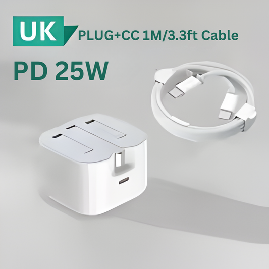 Charger For iPad and iPhone17/16/15/QC3.0 Quick Charge PD 25W Type C Fast Charging Travel Wall Charger Power Adapter