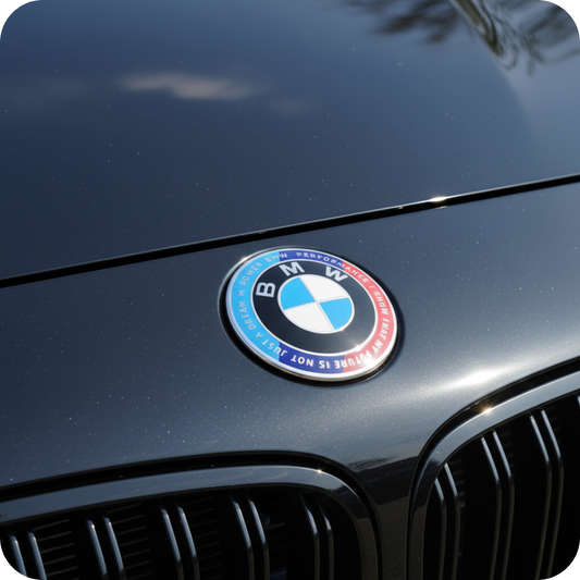 4x BMW Bonnet or Trunk Badge Emblem - 82mm