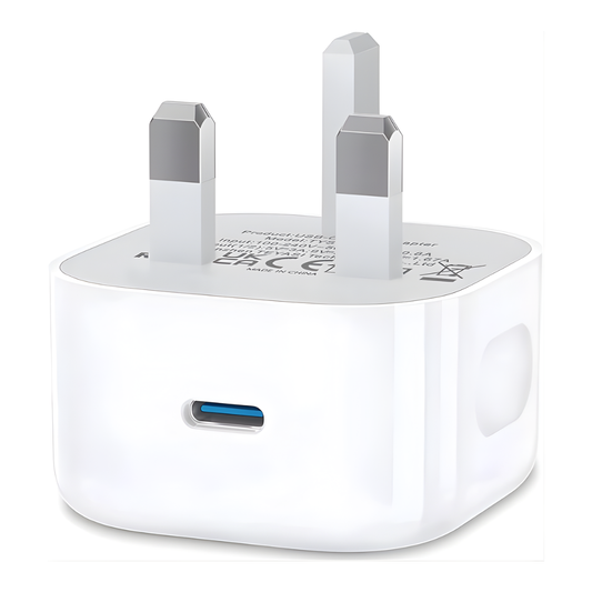 USB Type C Plug iPhone USBC Fast Charger UK Wall Head Compatible with iPhone 17 Pro Max Air 16e 16 Plus Pro Max 15 14 13 12 11 SE XR XS 8 Apple Watch iPad Pro Mini Air