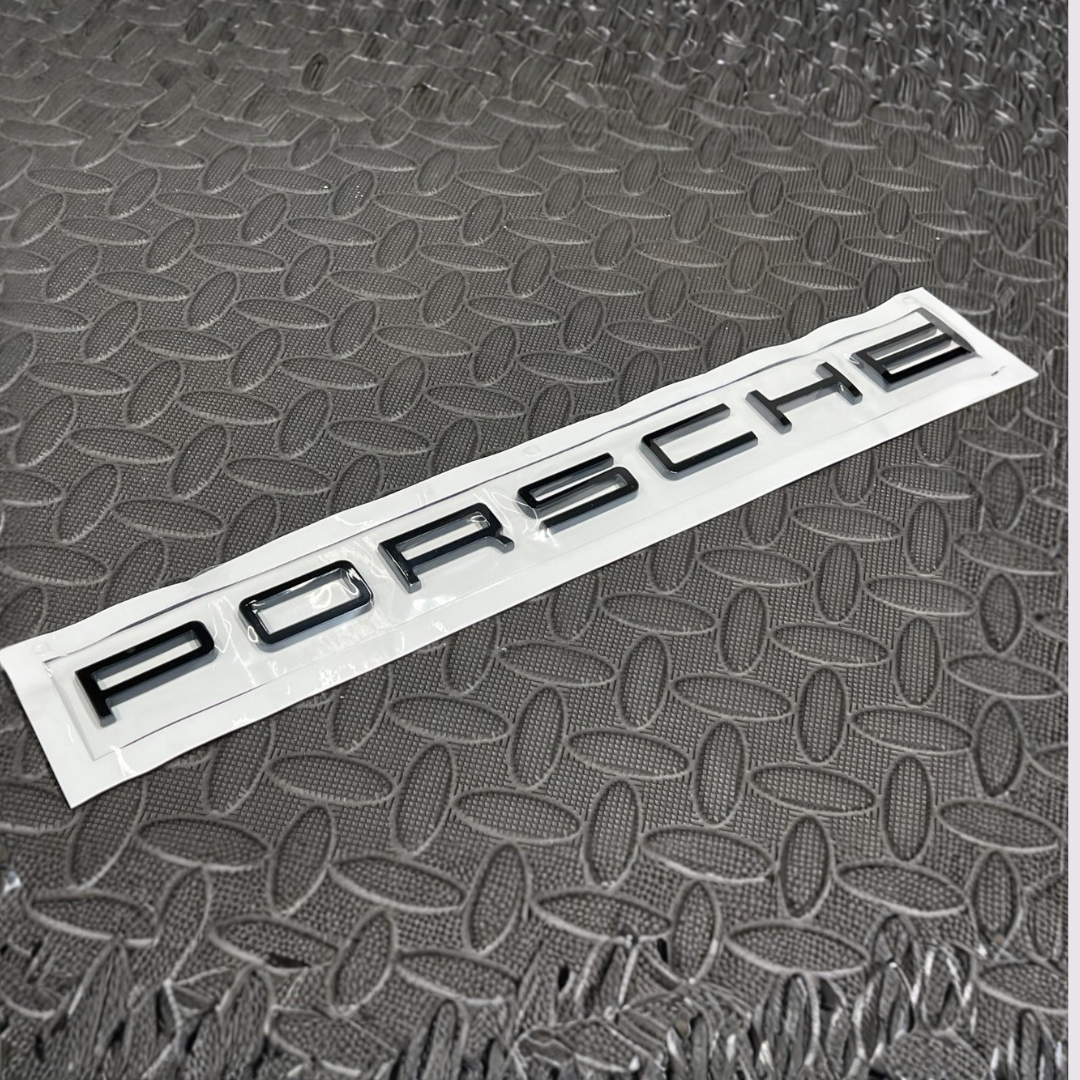 Chrome Porsche Lettering Rear Boot Badge Emblem For 911 Carrera Cayenne Turbo GT3