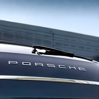 Chrome Porsche Lettering Rear Boot Badge Emblem For 911 Carrera Cayenne Turbo GT3