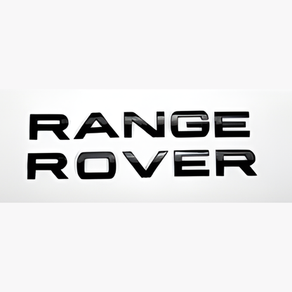 RANGE ROVER Gloss Black Lettering Badge Emblem