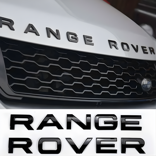 RANGE ROVER Gloss Black Lettering Badge Emblem