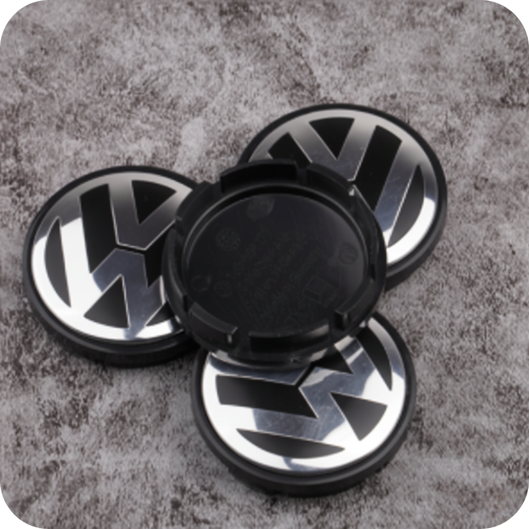 Set of 4 Volkswagen Wheel Centre Hub Caps - 56mm