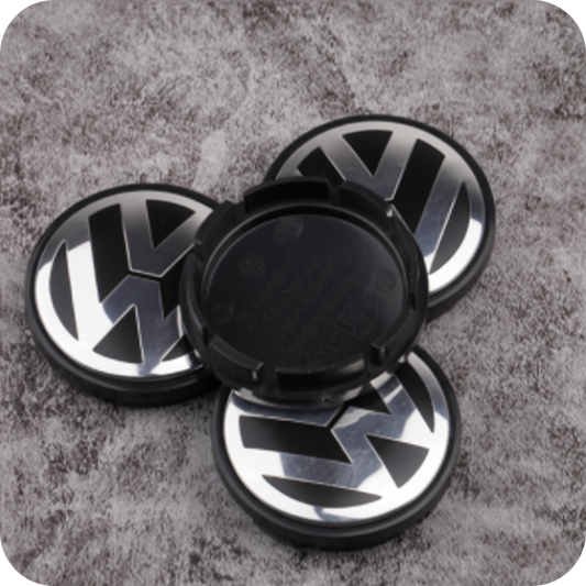 Set of 4 Volkswagen Wheel Centre Hub Caps - 56mm