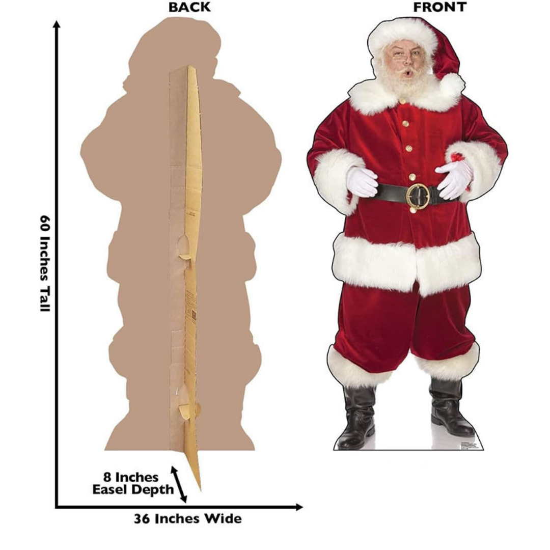 Life-Size Santa Claus Cardboard Cutout Standee