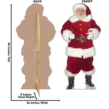 Life-Size Santa Claus Cardboard Cutout Standee