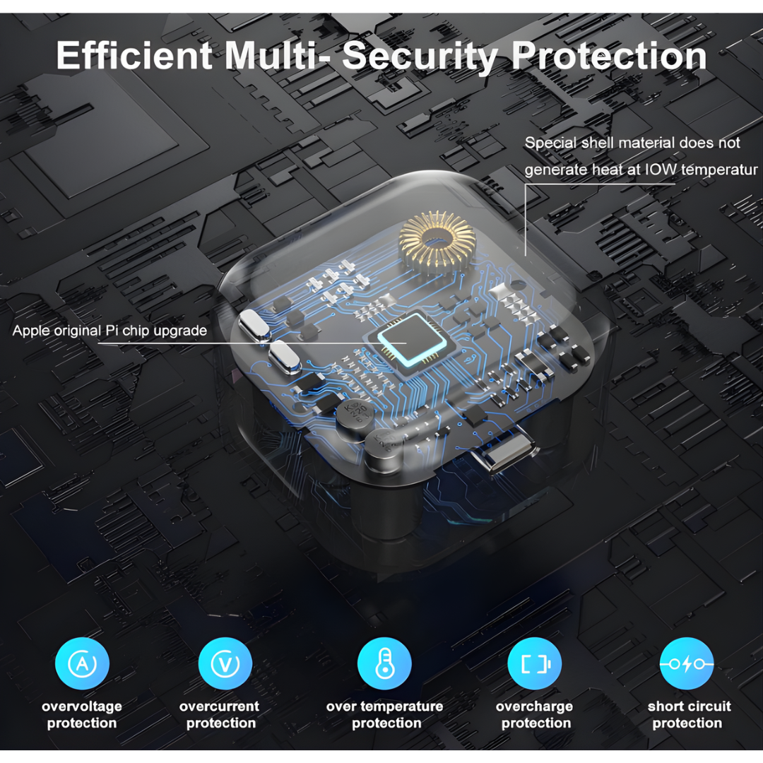 20W iPhone Charger – Apple MFi Certified (USB-C to Lightning, 2M Cable)