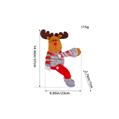 Christmas Cartoon Doll Curtain Buckles (Santa, Snowman, Reindeer)