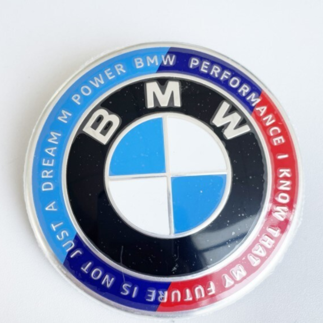 4x BMW Bonnet or Trunk Badge Emblem - 82mm