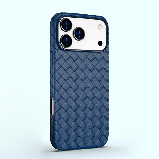 Luxury Woven Pattern Shockproof Case for iPhone 17 / 17 Air / 17 Pro / 17 Pro Max / 16 / 16 Plus / 16 Pro / 16 Pro Max / (All models from 11-17 series)