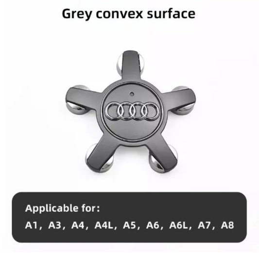 Premium Audi Wheel Hub Center Caps – Set of 4