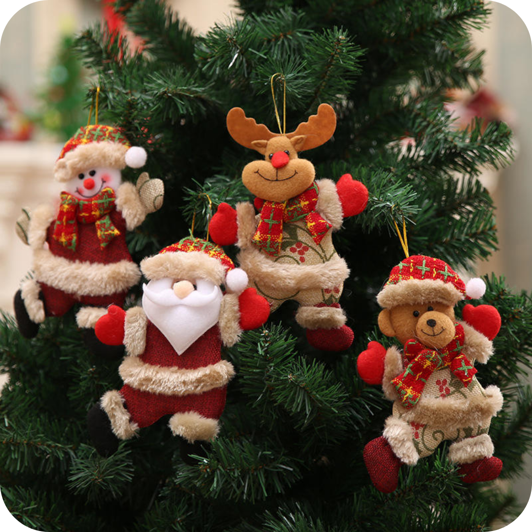 Christmas Ornaments Xmas Gift Santa Tree Toy Doll Hang Christmas Decorations for Home New Year Decoration