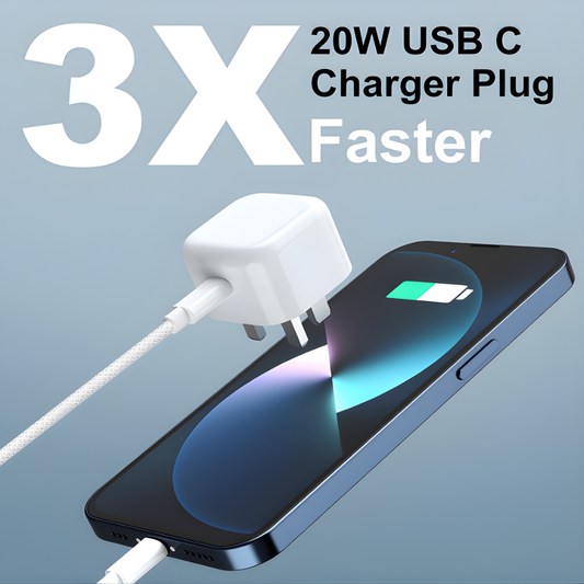 20W iPhone Fast Charger with 2M USB-C to Lightning Cable