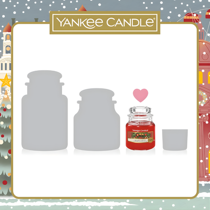 Set of 2 Scented Christmas Candle "Christmas Cookie" & "Red Apple Wreath" Gift Set -411g x 2