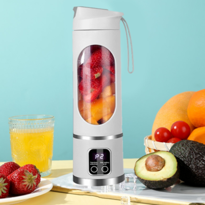 Portable USB Rechargeable Blender - 12 Blade Mini Juicer (450ml)