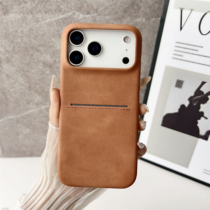 PU Leather Phone Case with Card Slot for iPhone 17 / 17 Air / 17 Pro / 17 Pro Max / 16 / 16 Plus / 16 Pro / 16 Pro Max / (All models from 11-17 series)