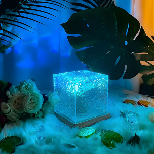 Dynamic Water Ripple Lamp Projector with RGB colors, Underwater Effect