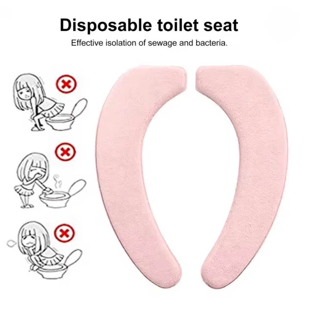 Washable Toilet Seat Warmer Cushion Pads - Soft Flannel