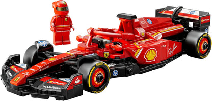 LEGO Speed Champions Ferrari SF-24 F1 Race Car Toy - Model Kit w/a Formula 1 Driver Minifigure - Gift for 10+ Year Old Boys, Girls & Adult Motorsport Fans - Christmas Treat - 77242