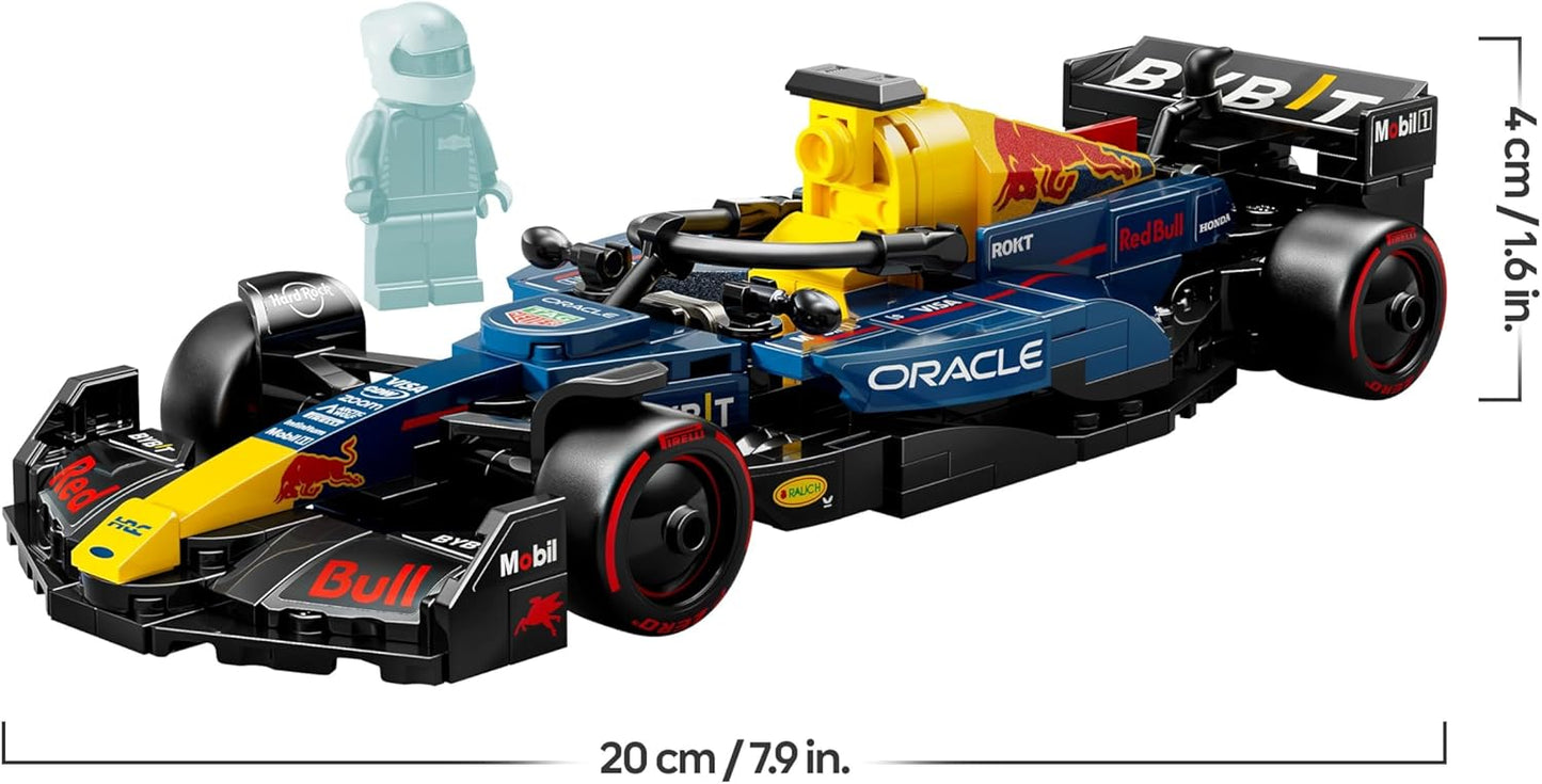 LEGO Speed Champions Oracle Red Bull Racing RB20 F1 Race Car Model 77243 with Collectible Driver Minifigure for Adults & Racing Fans
