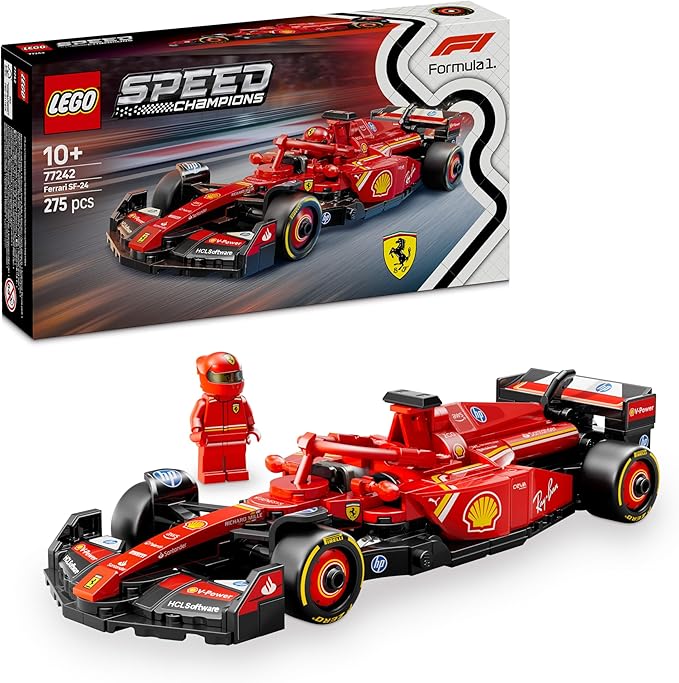 LEGO Speed Champions F1 Race Car Collection – Ferrari, Red Bull, Mercedes, McLaren, Aston Martin, Williams, Sauber, Haas, Alpine & VCARB – Buildable Model Kits with Minifigures (10+ Years)