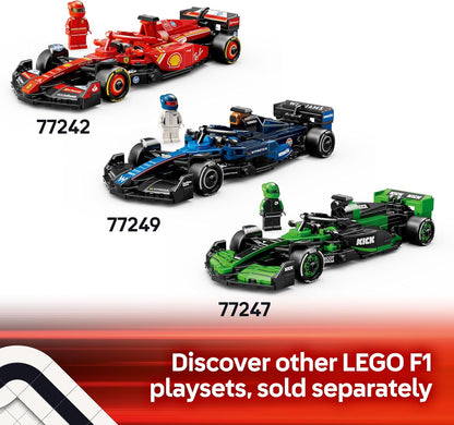 LEGO Speed Champions F1 Race Car Collection – Ferrari, Red Bull, Mercedes, McLaren, Aston Martin, Williams, Sauber, Haas, Alpine & VCARB – Buildable Model Kits with Minifigures (10+ Years)