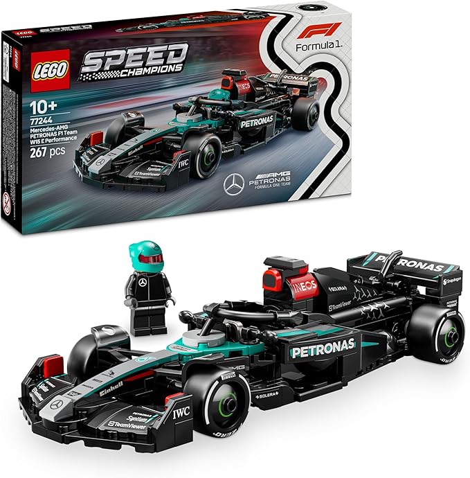 LEGO Speed Champions F1 Race Car Collection – Ferrari, Red Bull, Mercedes, McLaren, Aston Martin, Williams, Sauber, Haas, Alpine & VCARB – Buildable Model Kits with Minifigures (10+ Years)