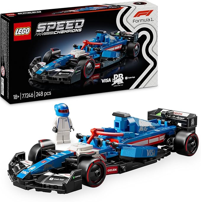 LEGO Speed Champions F1 Race Car Collection – Ferrari, Red Bull, Mercedes, McLaren, Aston Martin, Williams, Sauber, Haas, Alpine & VCARB – Buildable Model Kits with Minifigures (10+ Years)