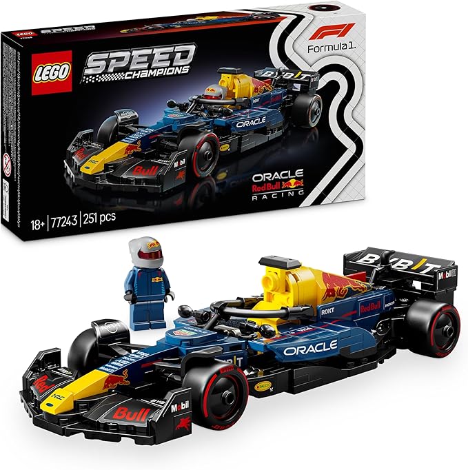 LEGO Speed Champions F1 Race Car Collection – Ferrari, Red Bull, Mercedes, McLaren, Aston Martin, Williams, Sauber, Haas, Alpine & VCARB – Buildable Model Kits with Minifigures (10+ Years)