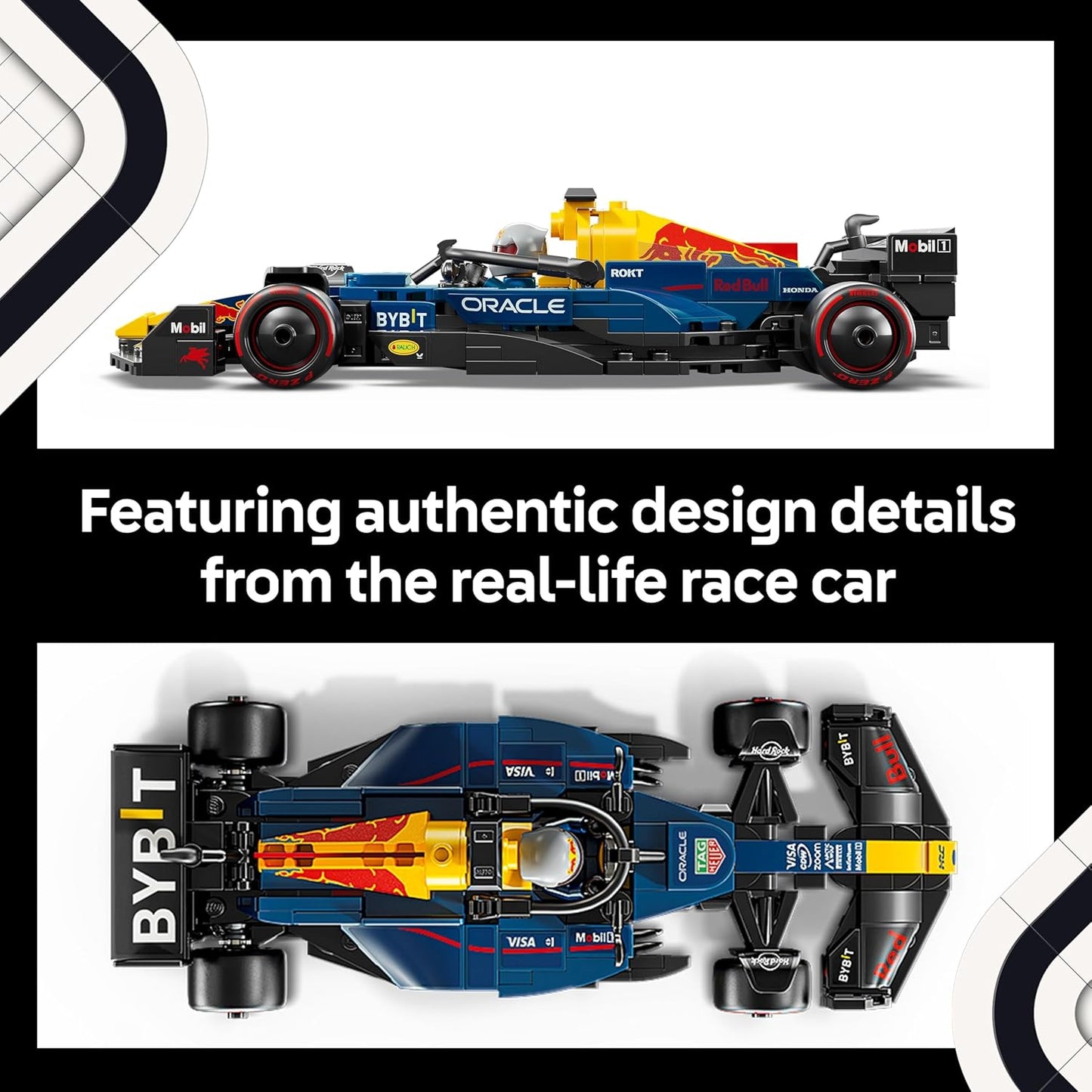 LEGO Speed Champions Oracle Red Bull Racing RB20 F1 Race Car Model 77243 with Collectible Driver Minifigure for Adults & Racing Fans